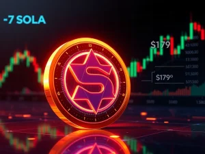 Solana cryptocurrency price chart showing $178 support and market dominance trends