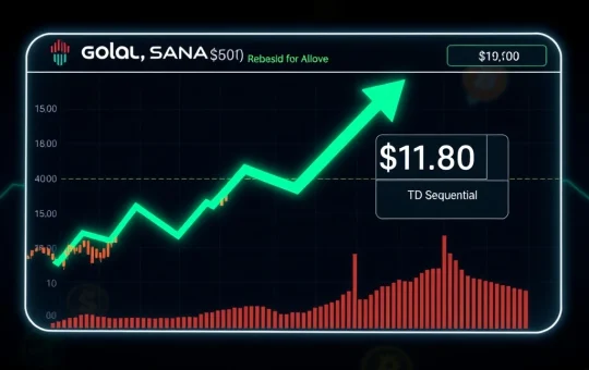 Solana price chart showing bullish rebound with TD Sequential indicator signaling a trend reversal above $180.
