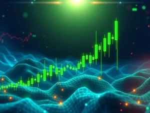 A dynamic chart showing Solana (SOLUSDT) price surging, with technical indicators confirming strong bullish momentum and key support levels.