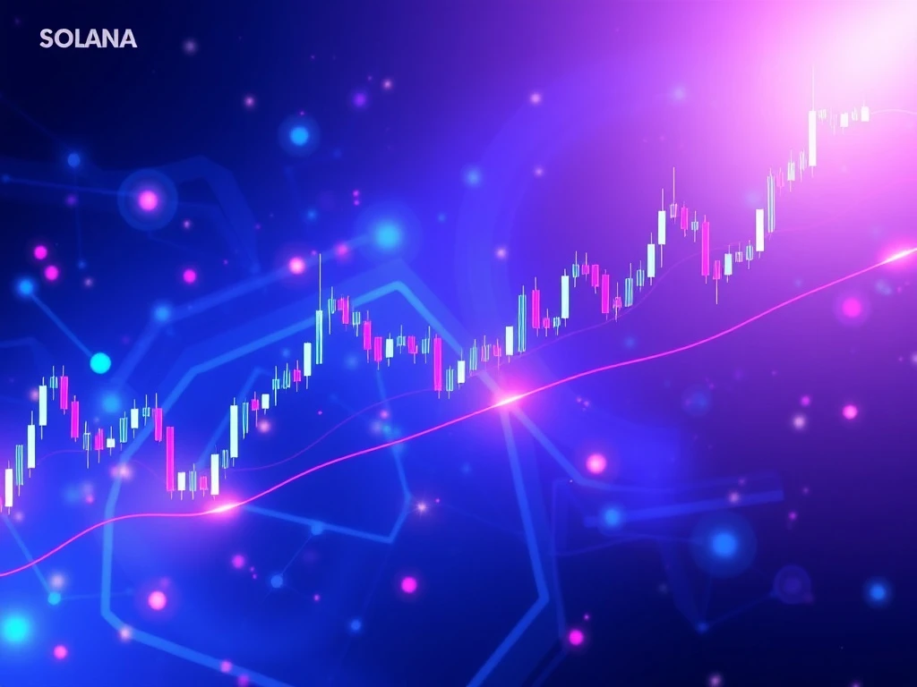 Solana (SOLUSDT) price chart showing bullish trends and key technical indicators