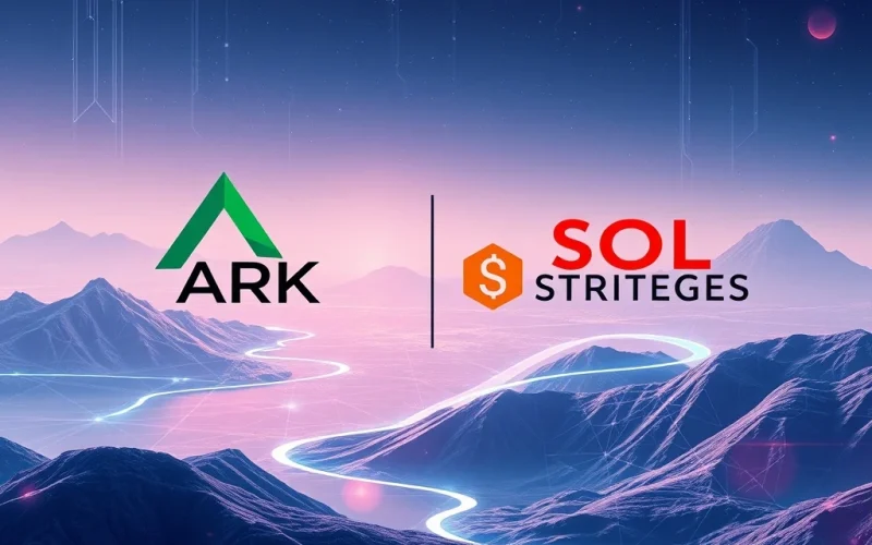 ARK Invest and SOL Strategies partnership for Solana staking and institutional yield