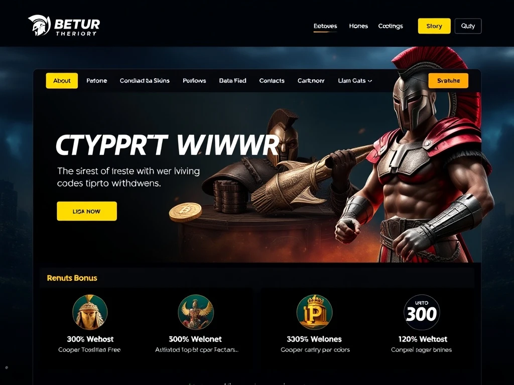 Spartans.com crypto betting platform with instant withdrawals and 300% bonus