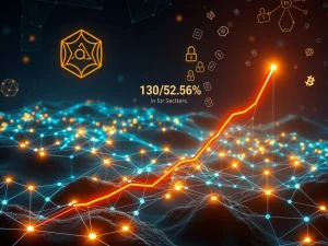 A vibrant visual representing the SPK protocol's phenomenal 130,356% growth, highlighting its innovative upgrades and expanding ecosystem.