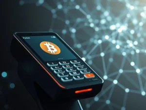 Illustrating the revolutionary impact of Square Bitcoin integration on mainstream crypto payments, with a focus on seamless transactions.