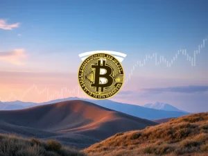 An illustration of Tesla's financial strength, with a prominent Bitcoin logo symbolizing its growing Bitcoin holdings and the impact of new FASB reporting.