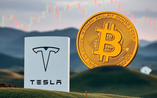 A visual representation of Tesla's Bitcoin sale decision, highlighting the impact of crypto market timing on corporate investment strategy.