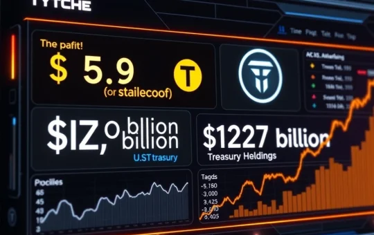 Tether's $4.9 billion profit backed by U.S. Treasury holdings ensures USDT stability.