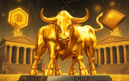 Tether Gold ($XAUT) token represented as a digital gold bar, symbolizing its 40% surge due to institutional gold demand and its role as a stable, safe-haven asset.