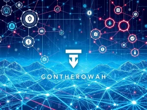 A vibrant network illustrating Tether's strategic Tether investments across AI, blockchain, and digital payments, symbolizing its emergence as a tech-finance powerhouse.