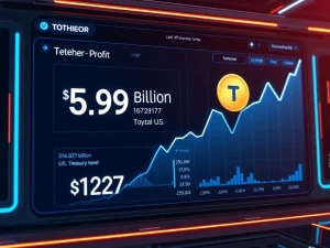 Tether Q2 2025 profit surge with USDT stablecoin and U.S. Treasury holdings