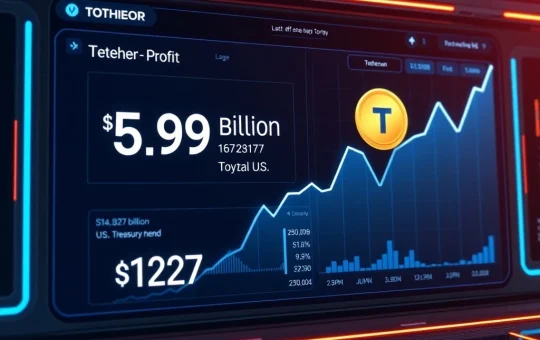 Tether Q2 2025 profit surge with USDT stablecoin and U.S. Treasury holdings