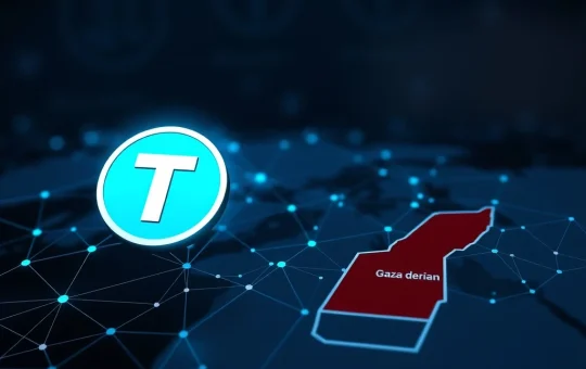 Illustrating Tether's crucial action freezing $1.6M USDT linked to terror financing, highlighting crypto compliance and security.