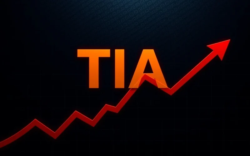 TIA cryptocurrency price plummeting amid extreme market volatility