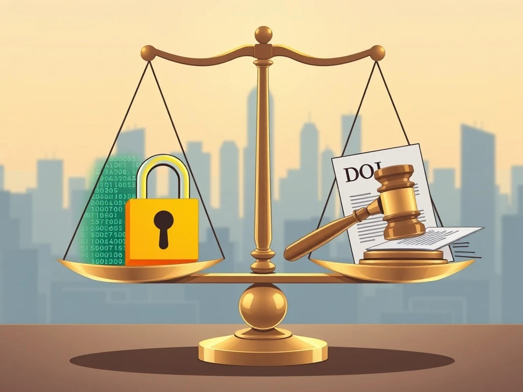 Illustrating the legal challenge Dragonfly Capital faces from DOJ charges concerning Tornado Cash and crypto compliance.
