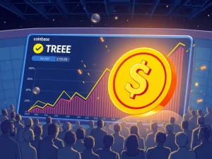 $TREE token price surge after Coinbase listing boosts crypto liquidity