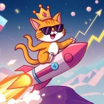 Troller Cat meme coin character symbolizing rapid presale growth and significant crypto gains in the cryptocurrency market.