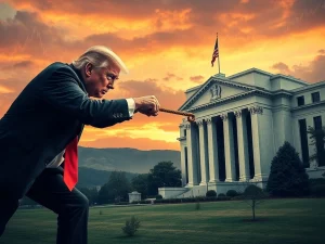 Depicts the crucial showdown over Federal Reserve independence, with political pressure confronting central bank autonomy.
