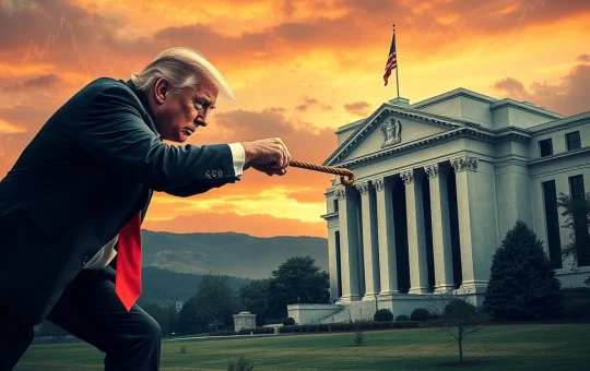 Depicts the crucial showdown over Federal Reserve independence, with political pressure confronting central bank autonomy.