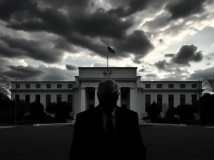 The Federal Reserve building, symbolizing the crucial Trump Fed visit and the ongoing tensions over its independence.
