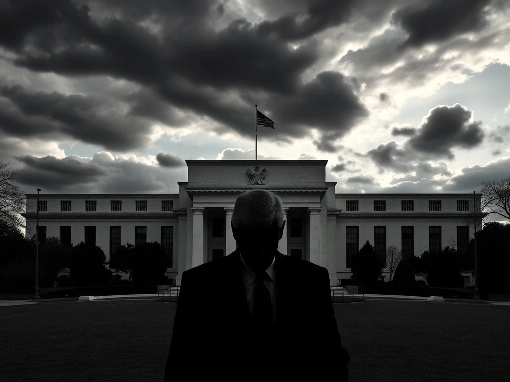 The Federal Reserve building, symbolizing the crucial Trump Fed visit and the ongoing tensions over its independence.