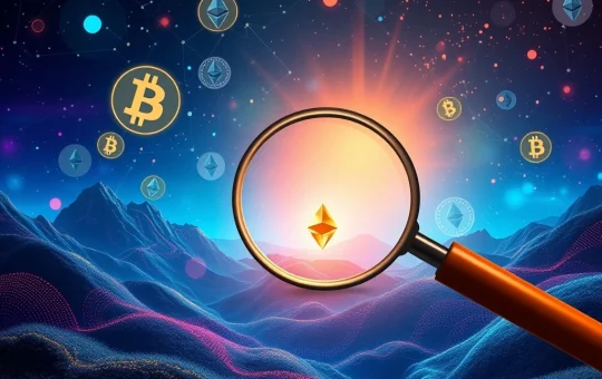 A digital illustration of an undervalued crypto portfolio transforming into high-gain assets, symbolizing potential for explosive growth.