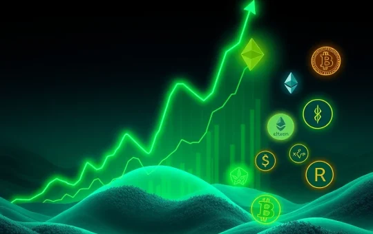 Visualizing the surge in altcoin leverage with charts showing Ethereum, Solana, XRP, and Dogecoin's impact on market fragility.