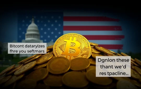 A visual representation of the US Government's substantial Bitcoin holdings, emphasizing stability and the debunking of sell-off rumors, featuring the Arkham Intelligence logo.