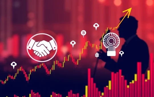 Dynamic chart showing the US Stock Market soaring, driven by new Trump trade deals and an innovative AI strategy.
