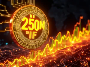 Visual representation of the 250M USDC minting event, symbolizing increased crypto liquidity and its significant market impact.