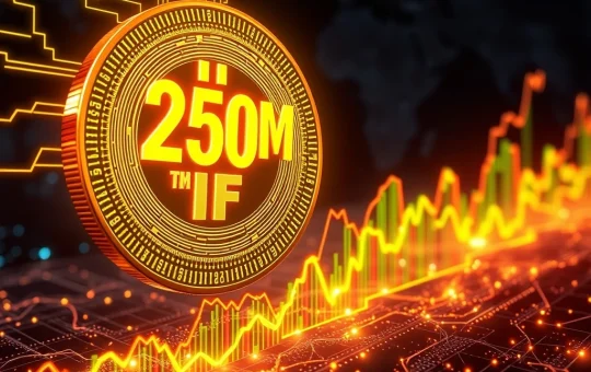 Visual representation of the 250M USDC minting event, symbolizing increased crypto liquidity and its significant market impact.