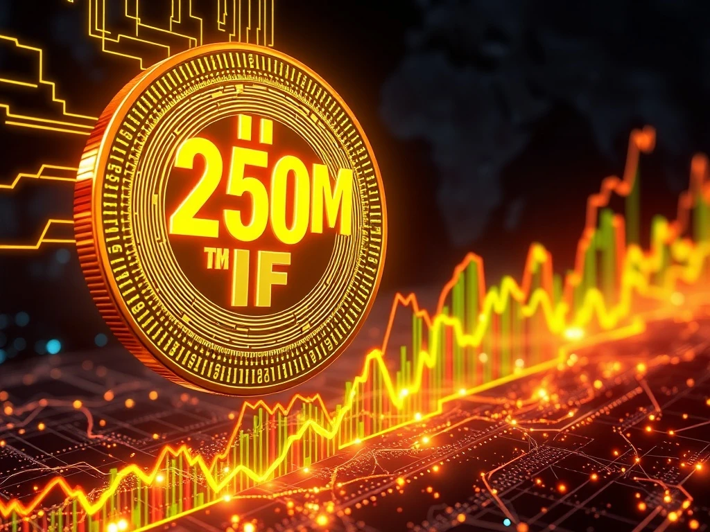 Visual representation of the 250M USDC minting event, symbolizing increased crypto liquidity and its significant market impact.