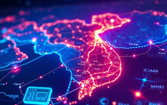 A visual representation of Vietnam's national blockchain, NDAChain, powering secure digital transactions and Web3 adoption across the nation.