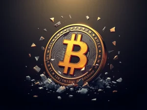 Virtuals Protocol crypto token collapse analysis with shattered blockchain fragments