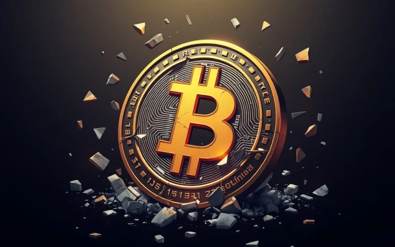 Virtuals Protocol crypto token collapse analysis with shattered blockchain fragments