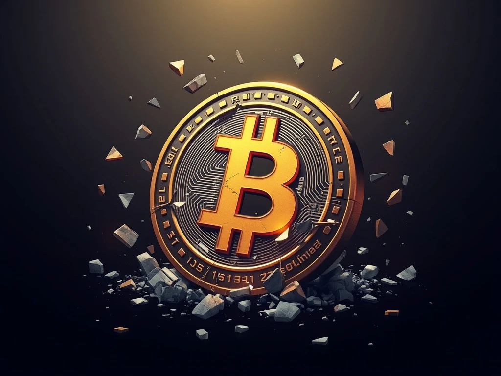 Virtuals Protocol crypto token collapse analysis with shattered blockchain fragments