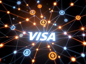 Visa stablecoin settlements across four blockchain networks for seamless cross-border payments.