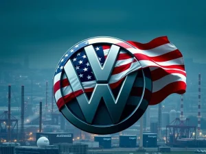 Volkswagen investment strategy to mitigate US trade tariffs through a significant $10 billion US investment.