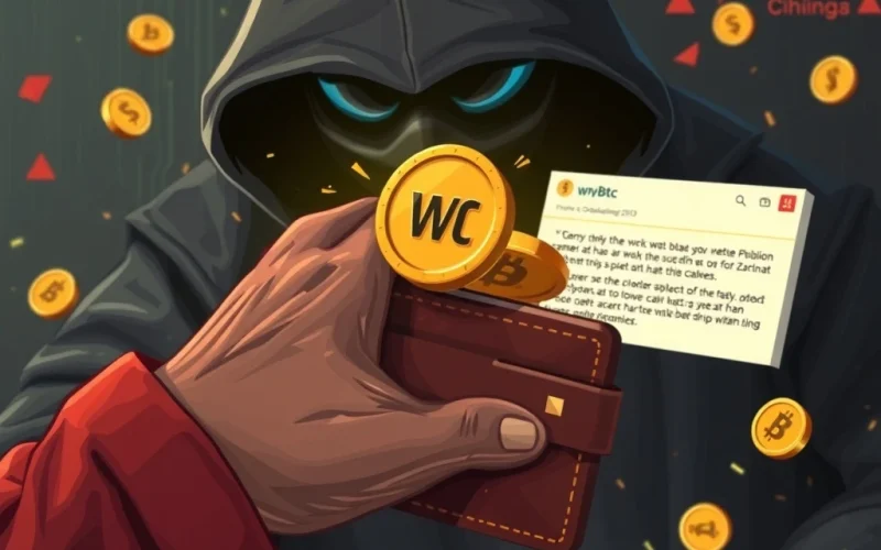 Hacker stealing WBTC in phishing attack exploiting ERC-20 approval
