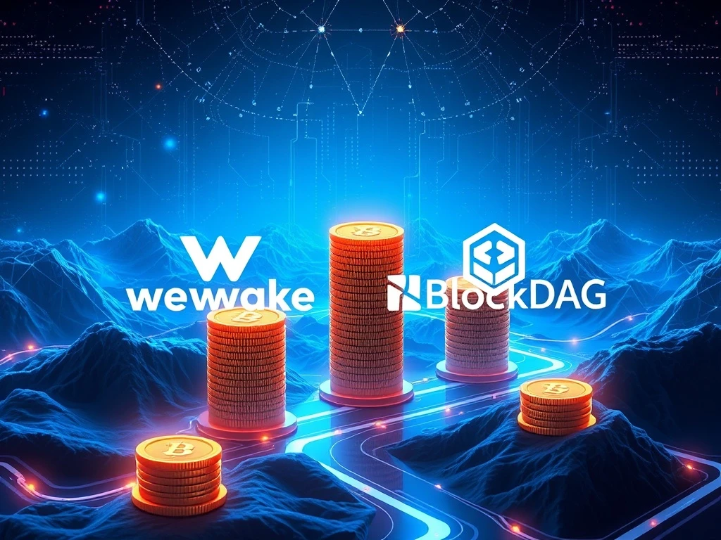 WeWake and BlockDAG presale success in cryptocurrency market