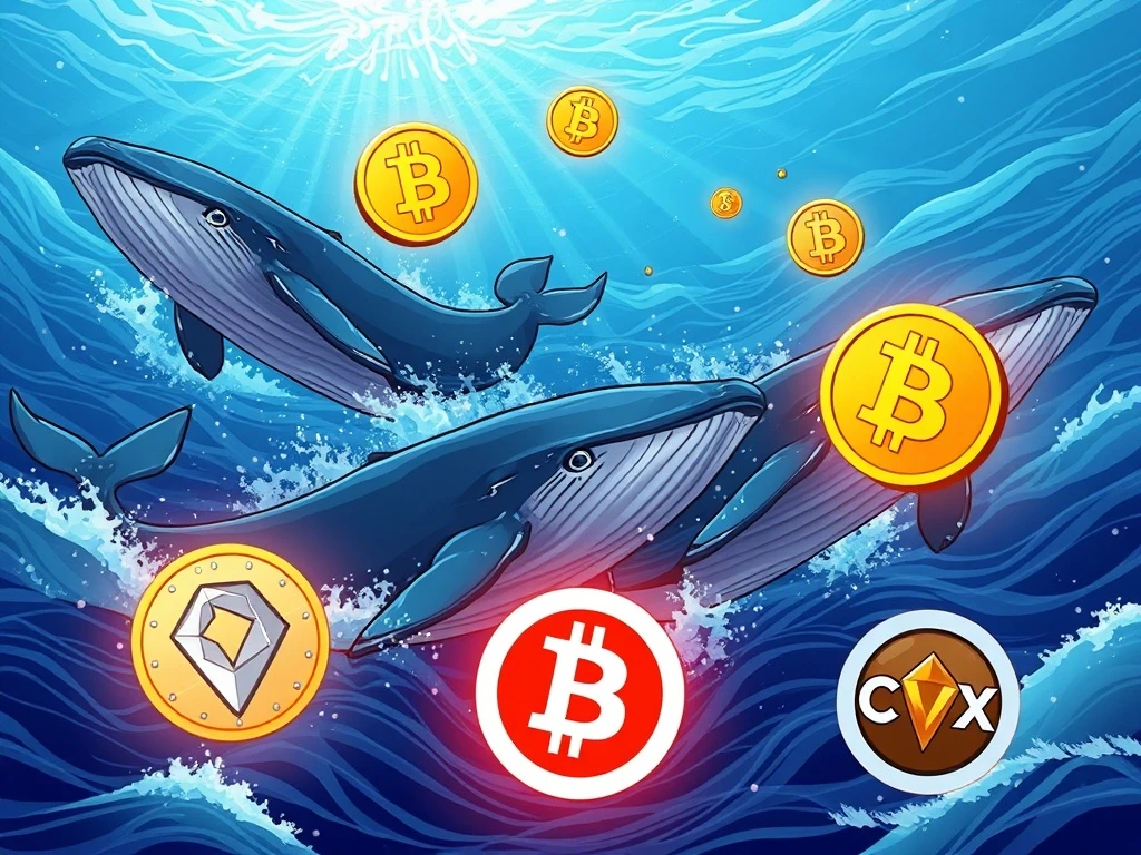 Cryptocurrency whale activity surges in IMX, CRV, BCH, and CVX during market downturn