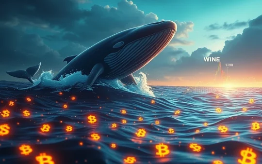 A massive crypto whale making a bold $3.19M Whale Crypto Investment in VINE token, symbolizing market volatility and high-risk trading.