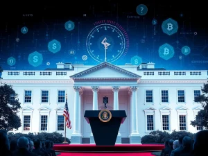 White House announces cryptocurrency policy report to enhance financial stability and innovation.
