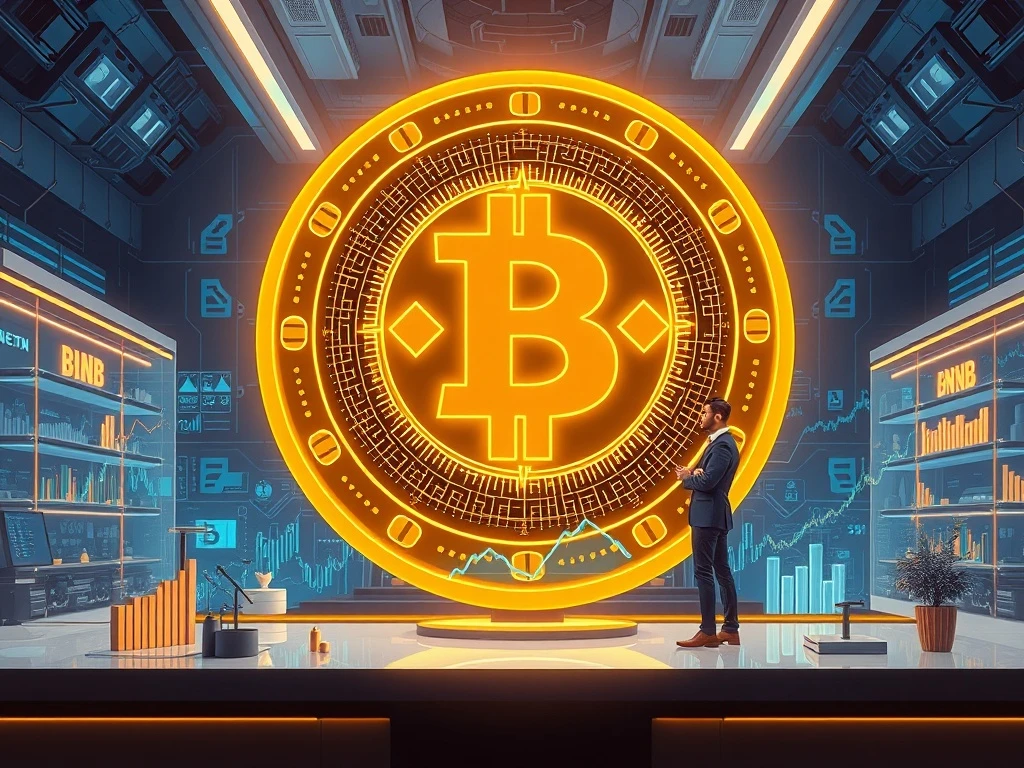 Windtree Therapeutics' bold corporate crypto adoption, showing a $520M investment into BNB, symbolizing a new era for biotech firms.
