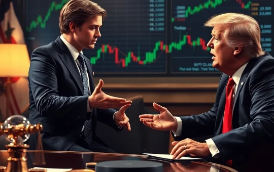 Winklevoss Twins discussing crypto regulation with President Trump