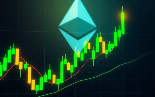 A dynamic chart illustrating the recent price surge and technical analysis of Wrapped Beacon ETH, providing key market insights for traders.
