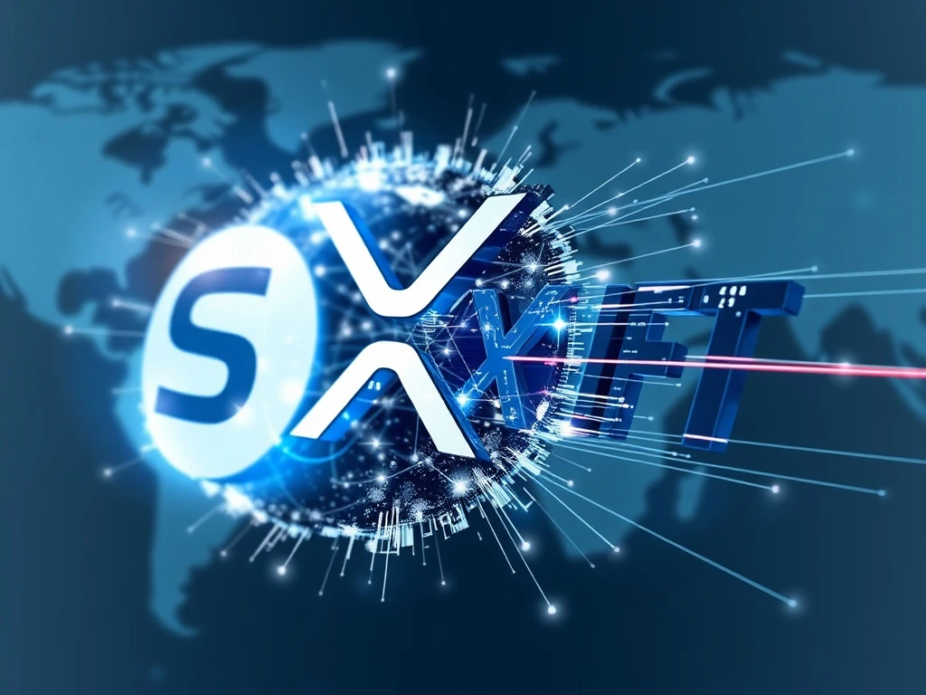 XRP blockchain network disrupting traditional SWIFT global payments.