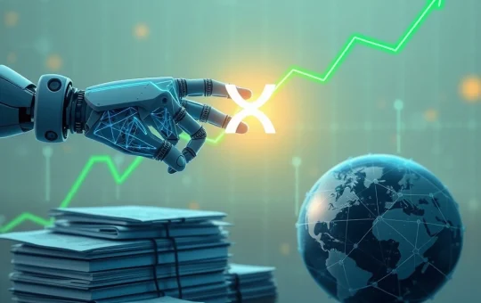 A visual representation of XRP's resilience despite its exclusion from ChatGPT's top altcoin list, highlighting its unique market position and the ongoing SEC legal challenges.