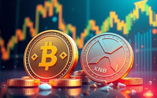 BNB and XRP tokens with bullish market trends showing strong buy pressure