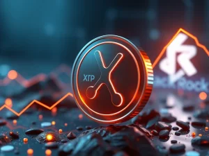 XRP coin surging with bullish momentum and BlackRock partnership potential