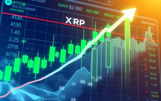 XRP price chart showing bullish reversal potential at $3.30 resistance level